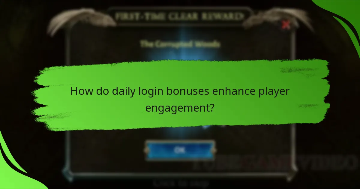 How do daily login bonuses enhance player engagement?