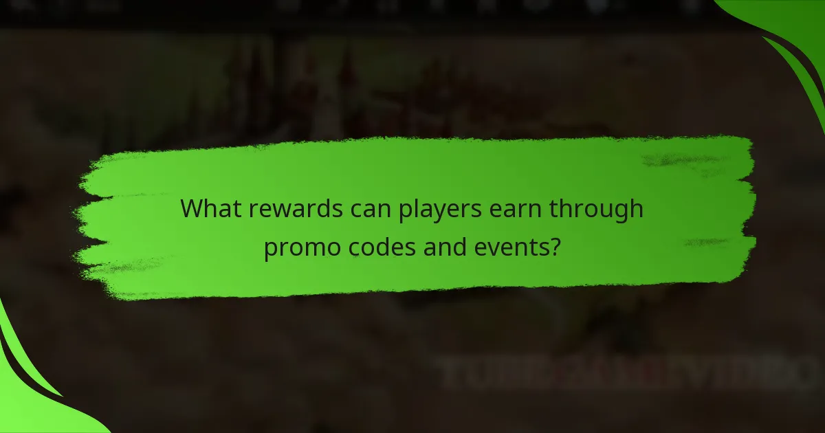 What rewards can players earn through promo codes and events?